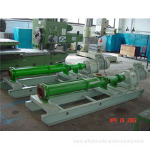 Single screw volume pump